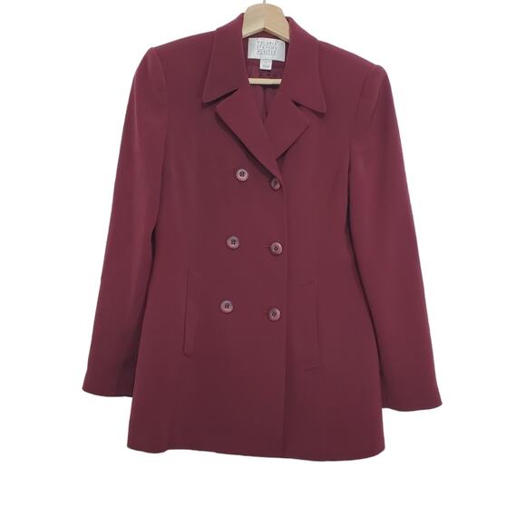 Valerie Stevens | Petites | Double Breasted Button Front Blazer with Pockets - Picture 1 of 10